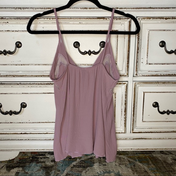 Windsor Lavender Spaghetti Strap V-Neck Tank Top - Picture 2 of 4